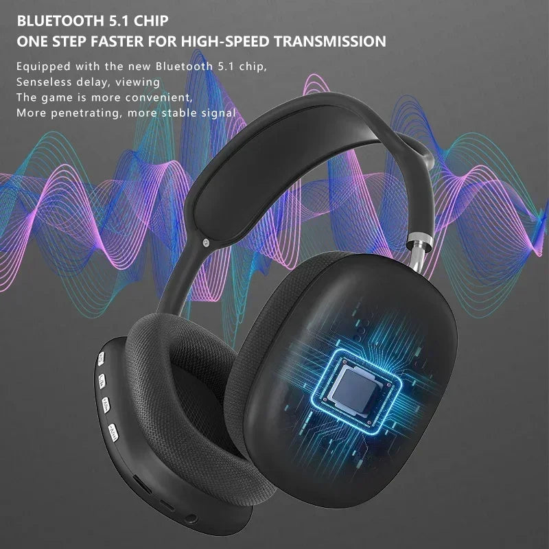 P9 Wireless Bluetooth Headset – Noise Cancelling Gaming & Sports Headphones with Mic