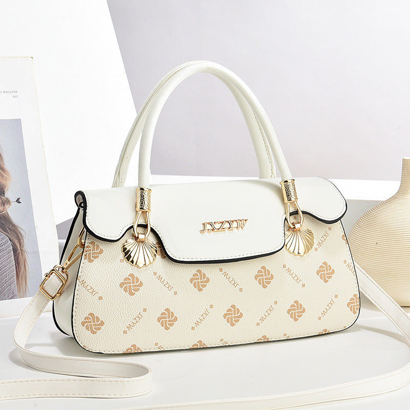 Women’s Vintage Handbag – Letter Printed Crossbody Shoulder Bag