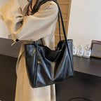 Women’s Soft Leather Tote Bag – Large Capacity Shoulder Bag for Work & Travel
