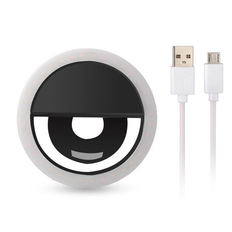 USB Rechargeable Phone Selfie Ring Light RK12 – Beauty Fill Light for Perfect Photos & Videos