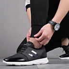 Korean Version Casual Sneakers – Lightweight Flying Woven Sports Shoes