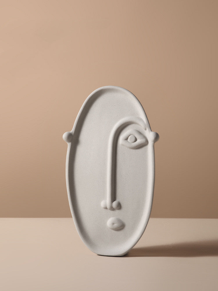 Creative Face Vase – Nordic Ceramic Decoration for Bedroom & Living Room