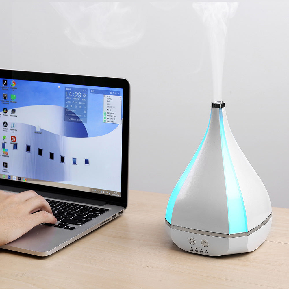 New Vase Style Aroma Diffuser – 7-Color LED Ultrasonic Humidifier