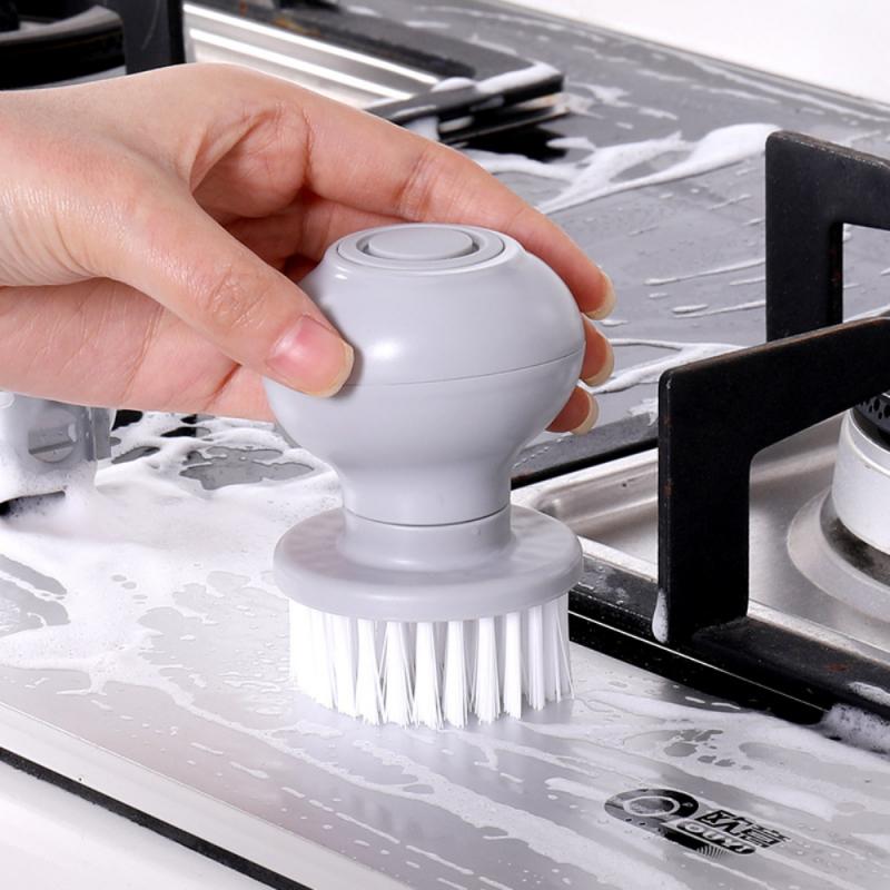 Kitchen Cleaning Brush Set – Dish, Cup & Bowl Scrubber with Refillable Soap Dispenser