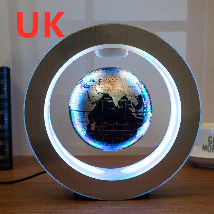Anti-Gravity Floating Globe – LED World Map Magnetic Levitation Lamp