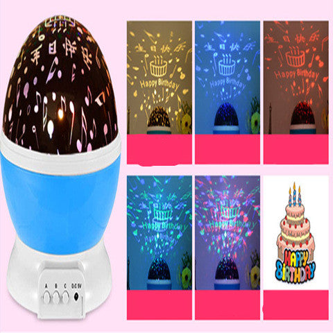 LED Starry Sky Projector – USB Rotating Night Light for Kids & Home Decoration