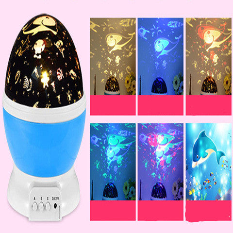 LED Starry Sky Projector – USB Rotating Night Light for Kids & Home Decoration