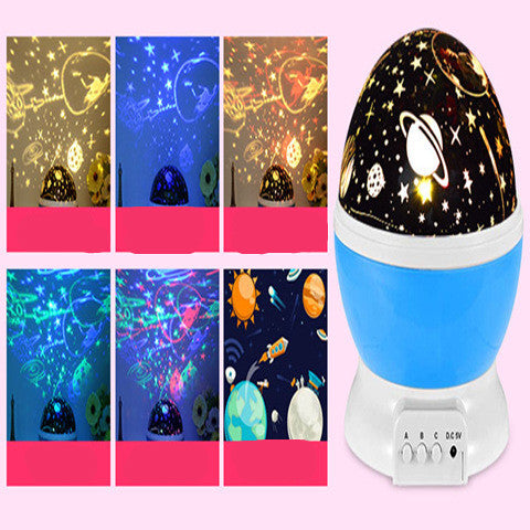 LED Starry Sky Projector – USB Rotating Night Light for Kids & Home Decoration