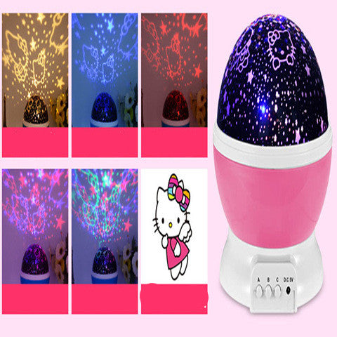 LED Starry Sky Projector – USB Rotating Night Light for Kids & Home Decoration