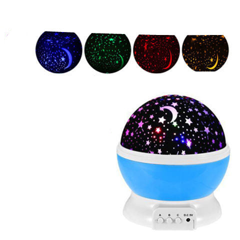 LED Starry Sky Projector – USB Rotating Night Light for Kids & Home Decoration