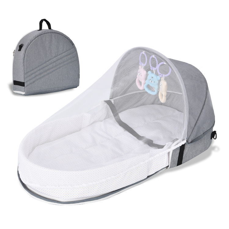 Newborn Baby Bed – Foldable Bionic Crib for Safe Co-Sleeping & Travel