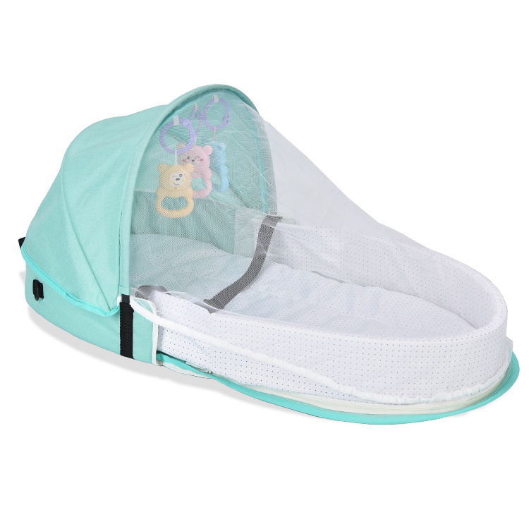 Newborn Baby Bed – Foldable Bionic Crib for Safe Co-Sleeping & Travel