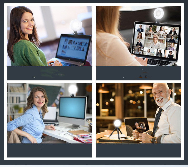 USB LED Selfie Ring Light – 4 Inch Dimmable Light for Streaming & Video Calls