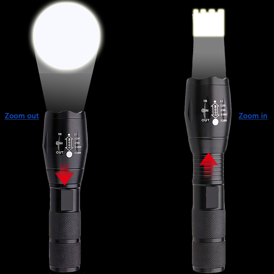 Super Bright LED Flashlight – Rechargeable Waterproof Tactical Torch for Camping & Home