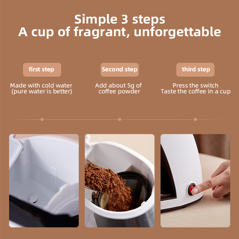 Mini Coffee Machine – Fully Automatic Portable Coffee Maker for Home & Travel