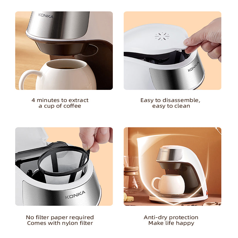 Mini Coffee Machine – Fully Automatic Portable Coffee Maker for Home & Travel