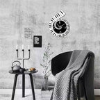 Piano Keyboard Wall Clock – Treble Clef Music Notes Home Decor Clock