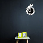 Piano Keyboard Wall Clock – Treble Clef Music Notes Home Decor Clock