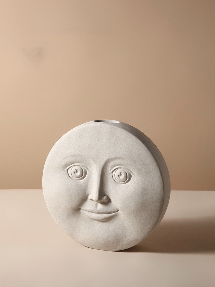 Creative Face Vase – Nordic Ceramic Decoration for Bedroom & Living Room