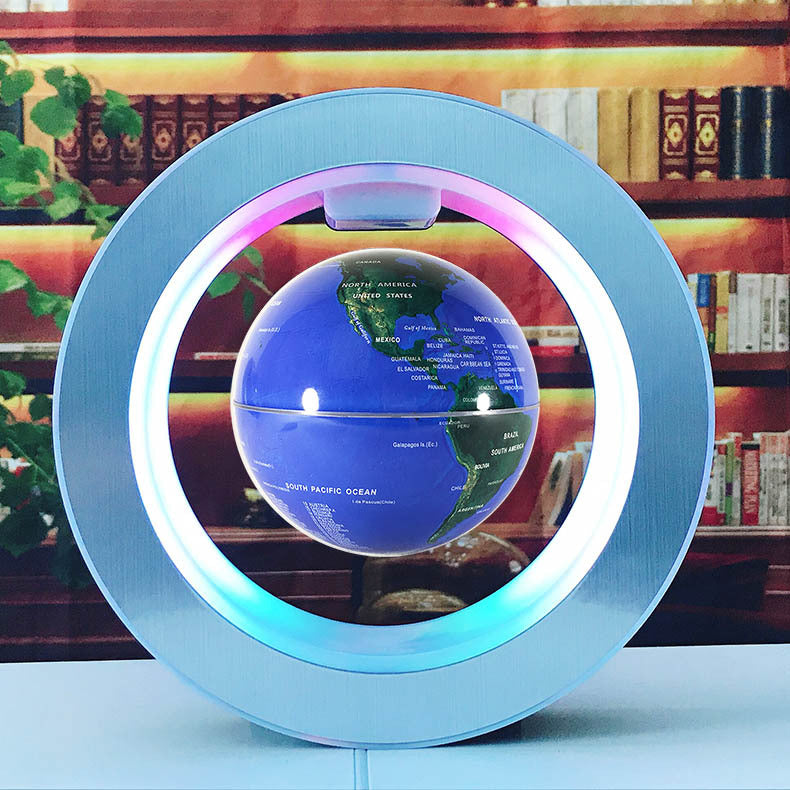 Anti-Gravity Floating Globe – LED World Map Magnetic Levitation Lamp