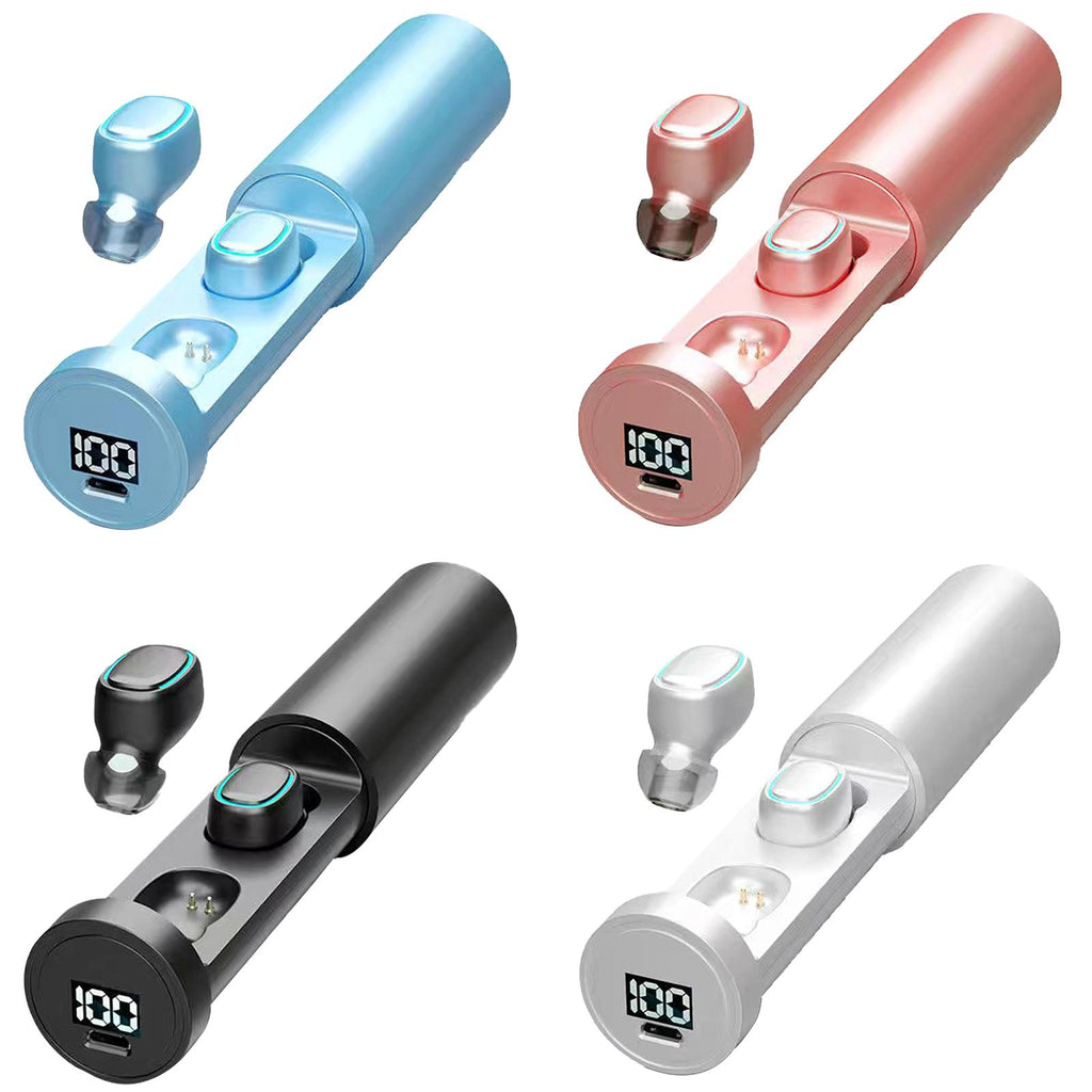 Wireless TWS Earbuds – Bluetooth 5.0 HiFi Stereo with Touch Control & LED Display