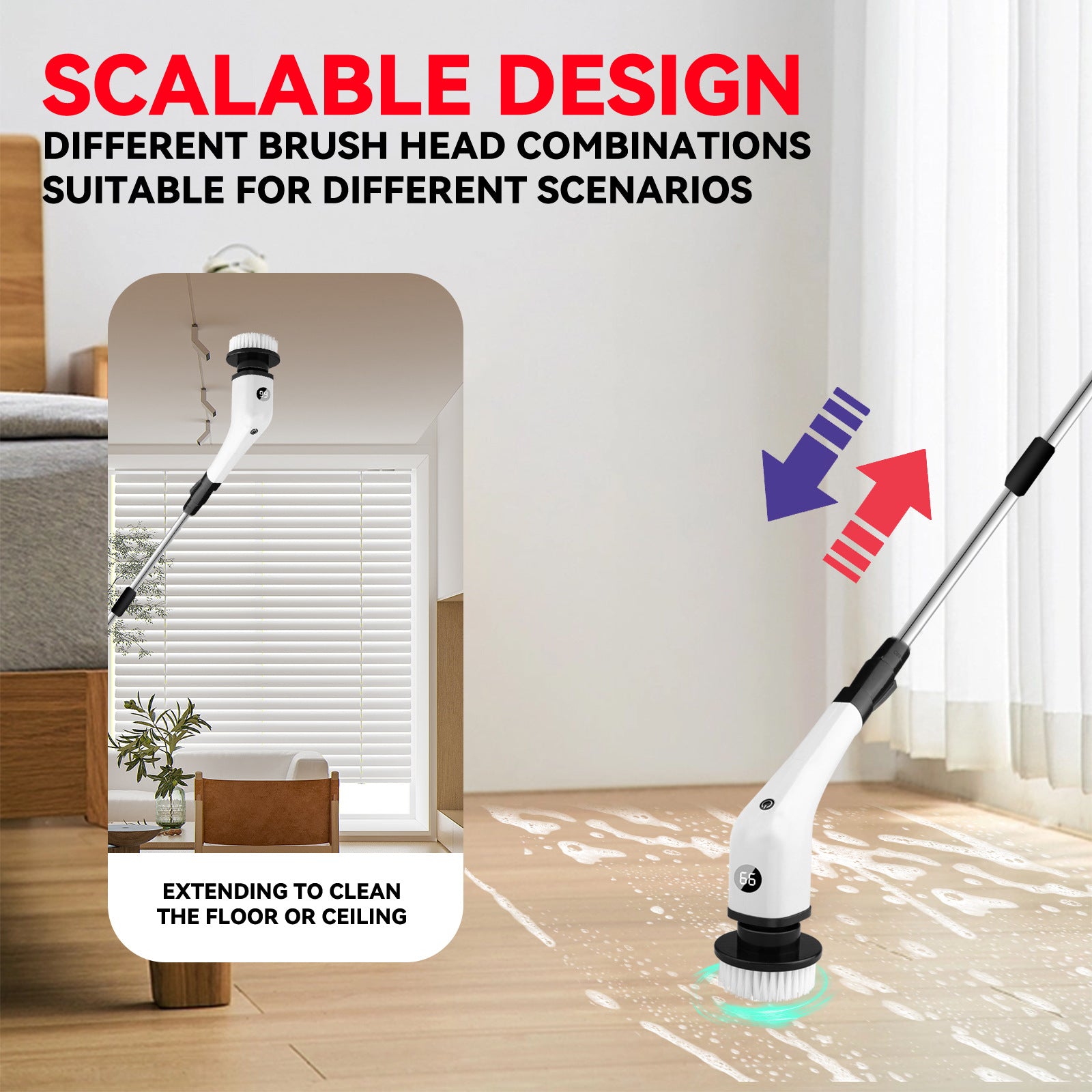 Electric Spin Scrubber – 7-in-1 Cleaning Brush for Bathroom, Tile & Kitchen