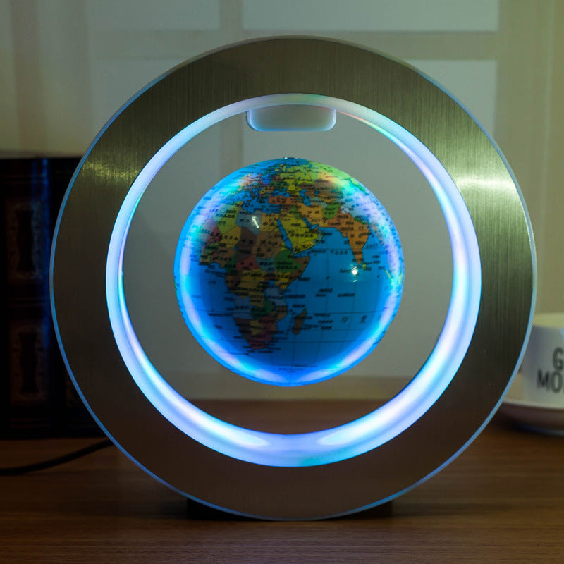 Anti-Gravity Floating Globe – LED World Map Magnetic Levitation Lamp