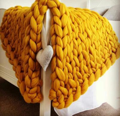 Decorative Handmade Knitted Blanket – Cozy Photography & Home Decor Throw