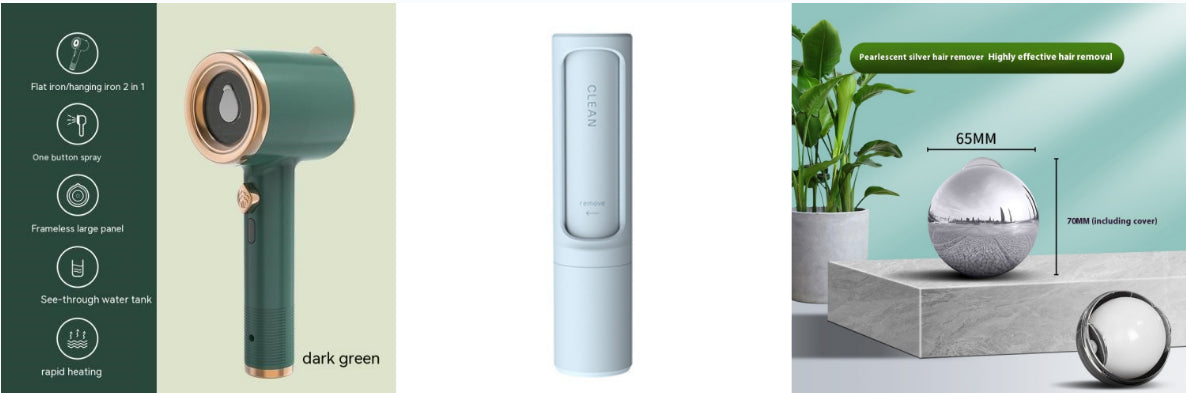 Travel Garment Steamer – Mini Handheld Fabric Iron for Quick Wrinkle Removal