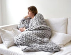 Decorative Handmade Knitted Blanket – Cozy Photography & Home Decor Throw