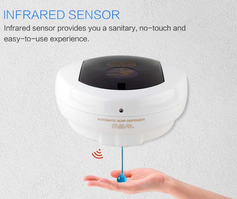 Automatic Soap Dispenser – Wall-Mounted Touch-Free Hand Sanitizer Pump