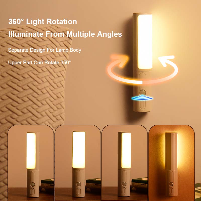 Smart Motion Sensor LED Night Light – Wireless Auto Light for Bed, Kitchen & Closet