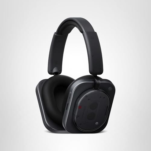 Nothing Headphone (1) Hybrid Active Noise Cancelling Headphones, Wireless Over-Ear Headphones with 6 Mics, 80Hrs Playtime, Hi-Res Audio, KEF-Tuned, Spatial Sound, Comfort Fit & Fast Charging White