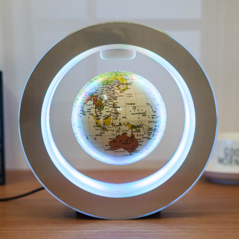 Anti-Gravity Floating Globe – LED World Map Magnetic Levitation Lamp