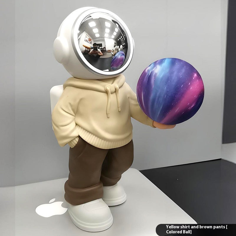 Spaceman Bluetooth Speaker Lamp – Colorful LED Night Light with Wireless Audio