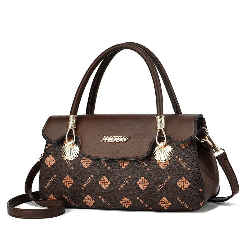 Women’s Vintage Handbag – Letter Printed Crossbody Shoulder Bag