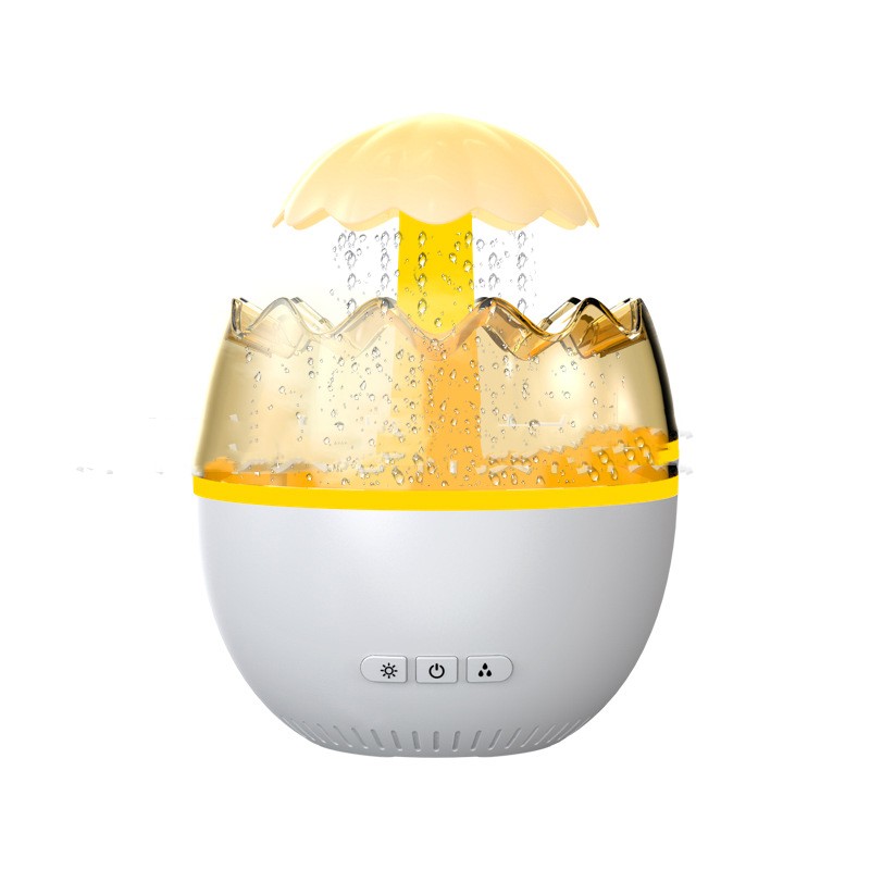 Raindrop Aroma Diffuser – Ultrasonic Humidifier with Color Changing Light