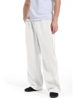 Men's Baggy Sweatpants Wide Leg Lounge Sweat Pants with Pockets