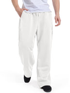 Men's Baggy Sweatpants Wide Leg Lounge Sweat Pants with Pockets