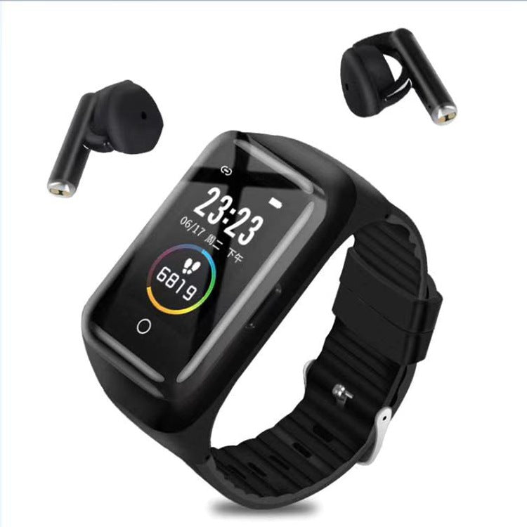 2-in-1 Smartwatch & Bluetooth Headset – Waterproof Fitness Watch with Earbuds