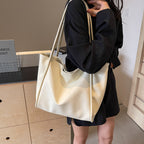Women’s Soft Leather Tote Bag – Large Capacity Shoulder Bag for Work & Travel