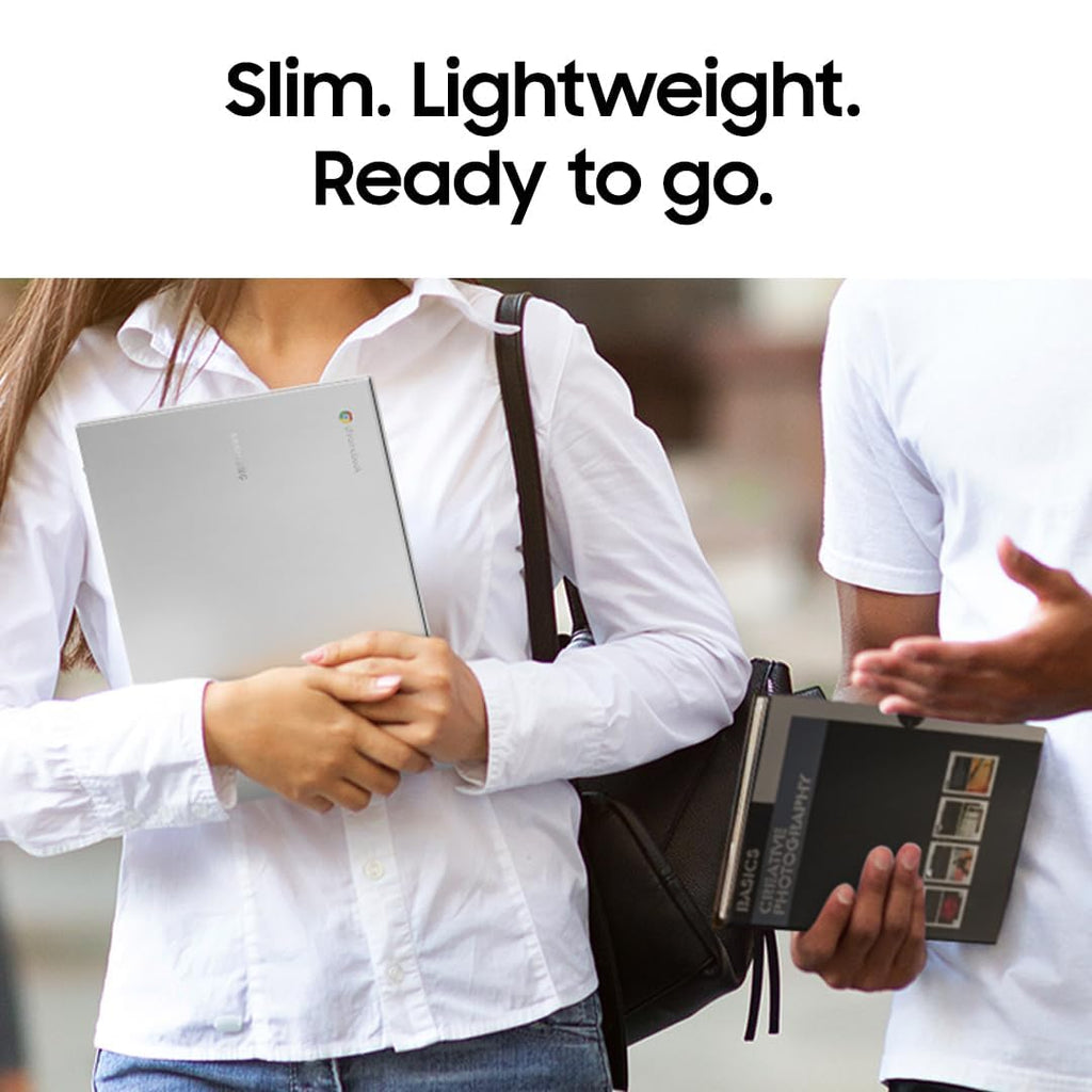 Samsung 14" Galaxy Chromebook Go Laptop PC Computer, Intel Celeron N4500 Processor, 4GB RAM, 64GB Storage, ChromeOS, XE340XDA-KA2US, Student Laptop, Silver