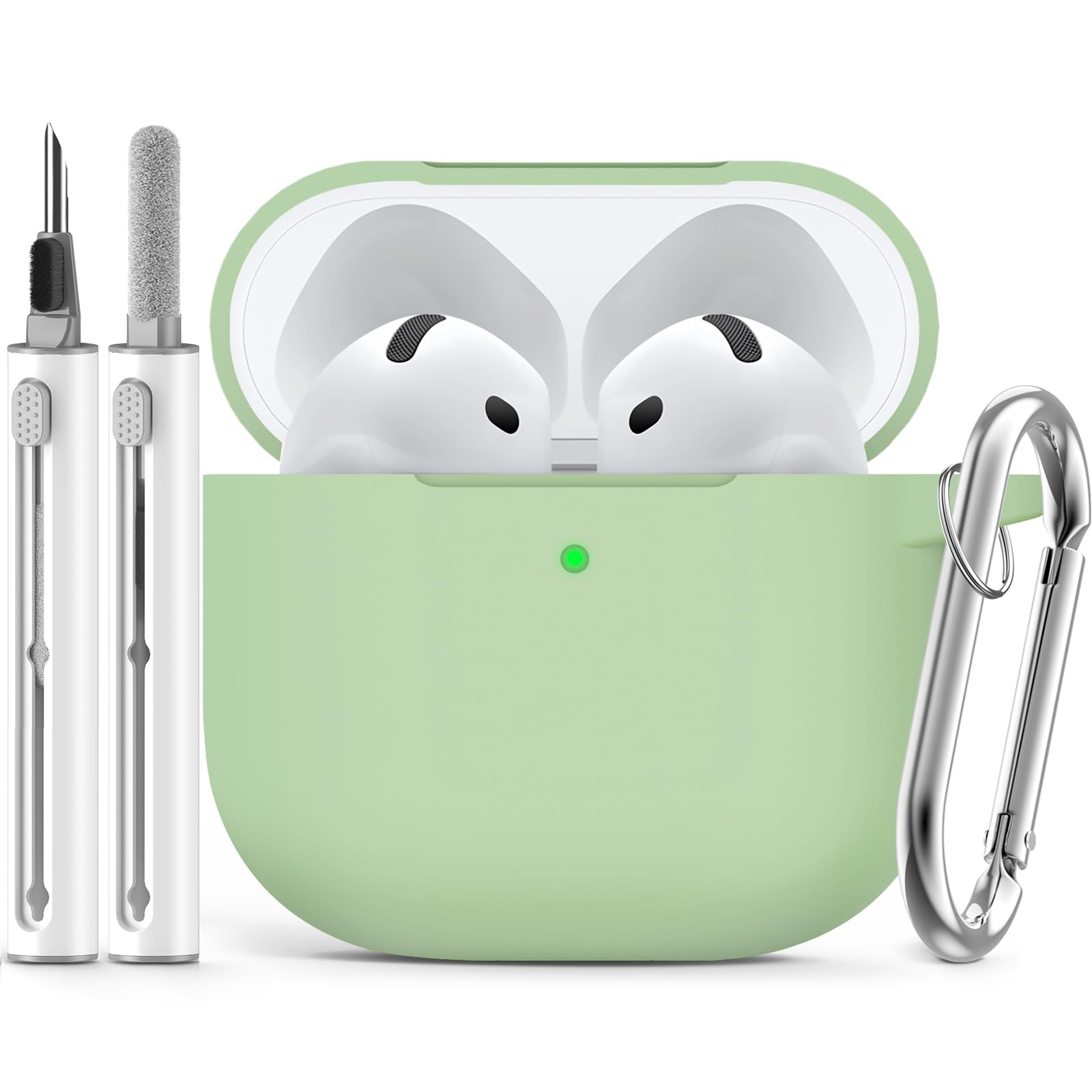 Ljusmicker for AirPods Pro 3 Case 2025 with Cleaner Kit,Soft Silicone Protective Cover for Apple AirPods Pro 3rd Generation Case for Women Men,AirPod Pro 3 CasesAccessories with Keychain-Light Lilac