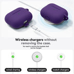 Ljusmicker for AirPods Pro 3 Case 2025 with Cleaner Kit,Soft Silicone Protective Cover for Apple AirPods Pro 3rd Generation Case for Women Men,AirPod Pro 3 CasesAccessories with Keychain-Light Lilac