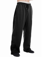 Men's Baggy Sweatpants Wide Leg Lounge Sweat Pants with Pockets
