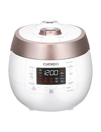 Cuckoo CRP-RT0609FW 6 cup Twin Pressure Plate Rice Cooker & Warmer with High Heat, GABA, Mixed, Scorched, Turbo, Porridge, Baby Food, Steam (Hi/Non Press.) and more, Made in Korea (White)