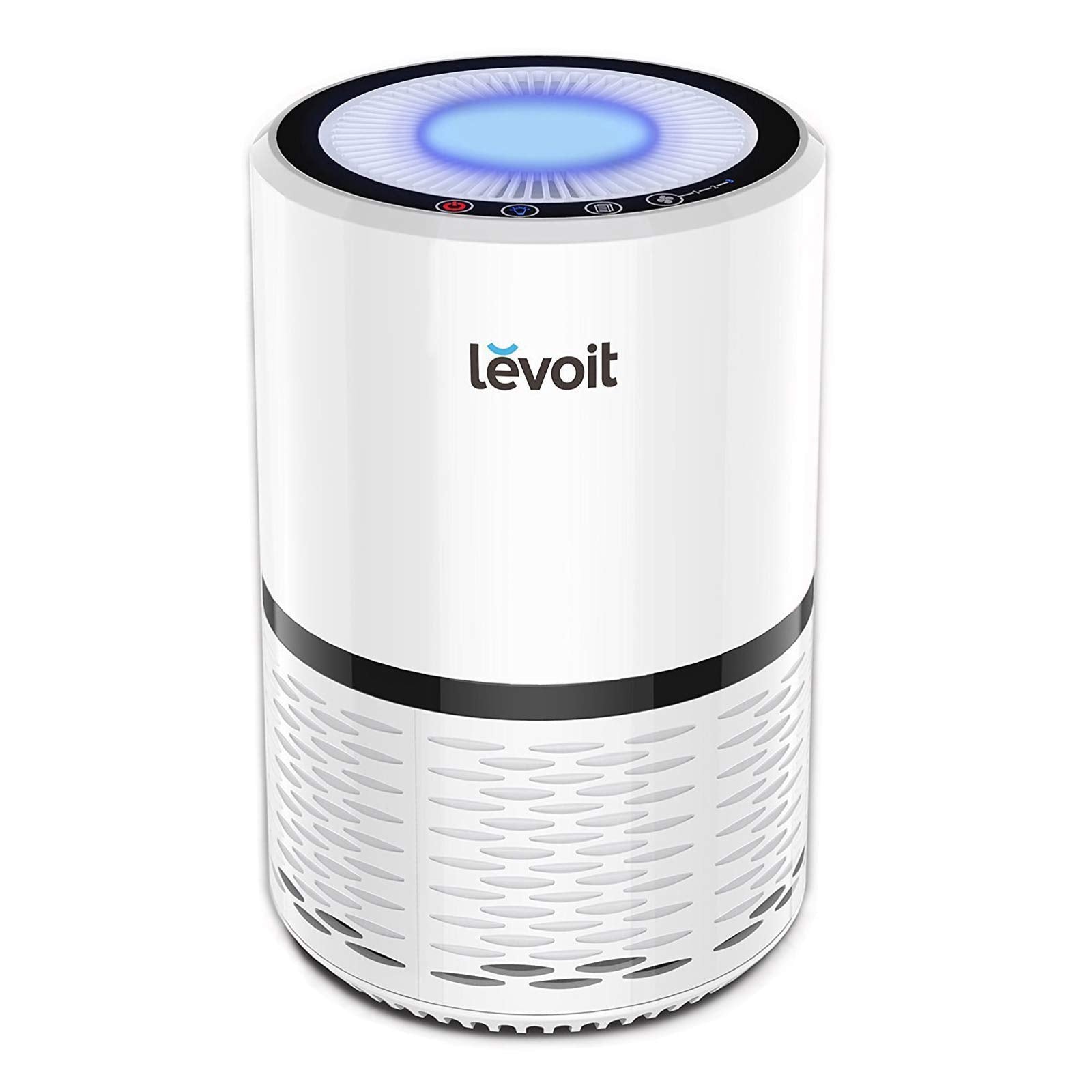 LEVOIT Air Purifiers for Bedroom Home Dorm, 3-in-1 Filter Cleaner with Fragrance Sponge for Better Sleep, Filters Smoke, Allergies, Pet Dander, Odor, Dust, Office, Desktop, Core Mini-P, White