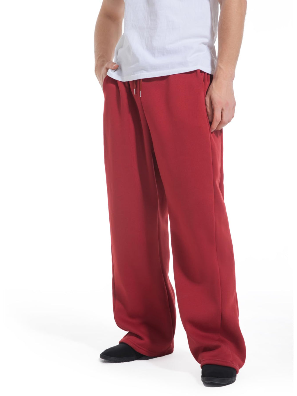 Men's Baggy Sweatpants Wide Leg Lounge Sweat Pants with Pockets
