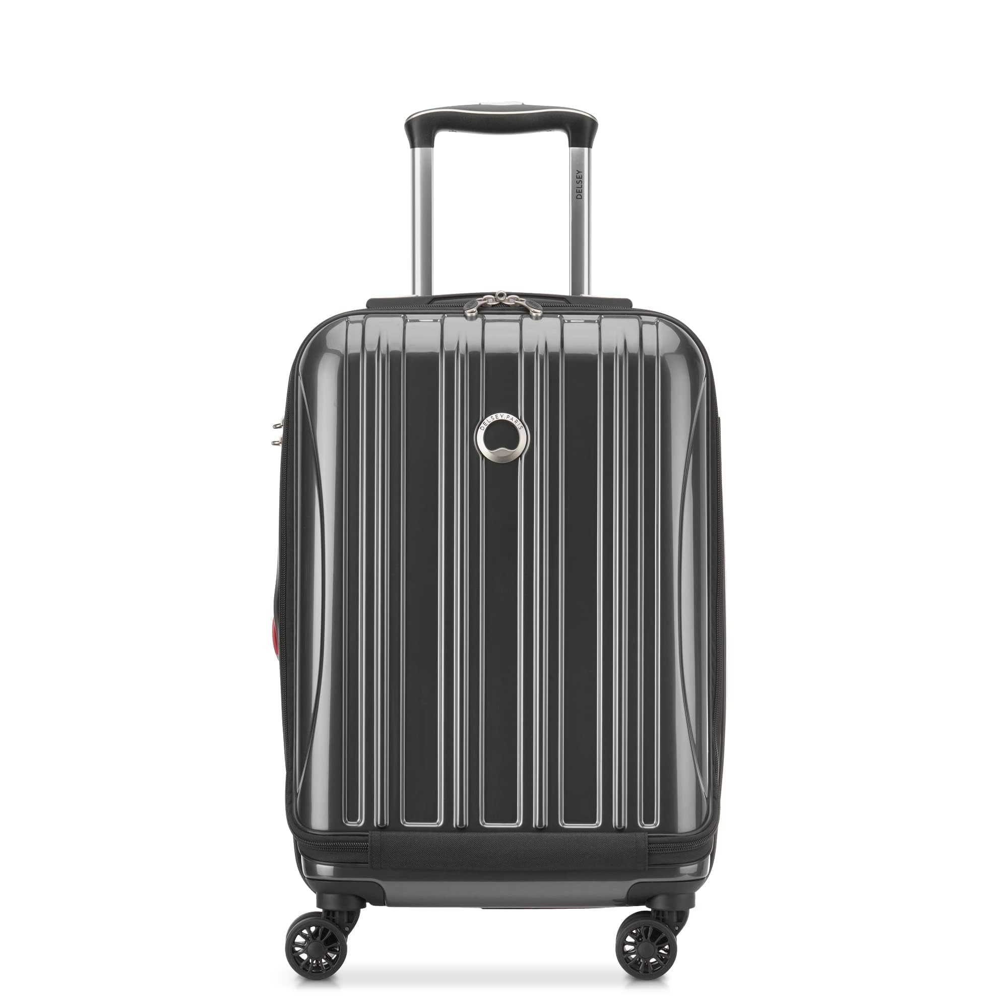 DELSEY PARIS Helium Aero Hardside Expandable Luggage with Spinner Wheels, Blue Cobalt, Checked-Large 28 Inch