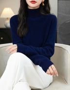 Chanyarn Women's Turtleneck 100% Merino Wool 2025 First-Line Ready to Wear Fall Winter Seamless Knit Pullover Sweater